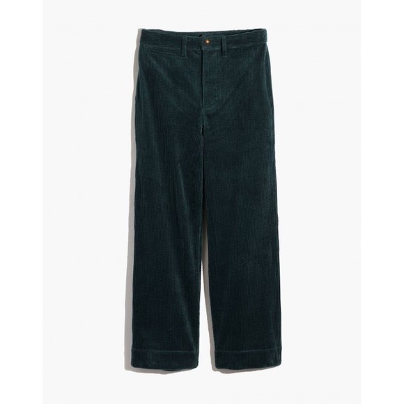 NWOT Madewell Slim Emmett Wide Leg Corduroy Pants - Picture 2 of 7
